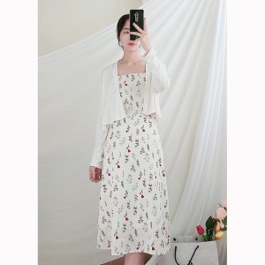 [Mã 55FASHIONSALE giảm 12% đơn 99K] Đầm váy hai dây hoa nhí dễ thương xinh xắn Rolisa RD003-3