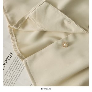 Áo chiffon ngắn tay phối lưới thời trang dành cho nữ-7