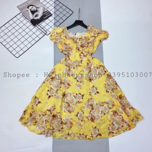 Váy hoa to đệm ngực 2 màu mới (kèm ảnh thật,video)-7