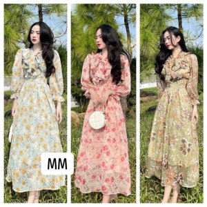 VÁY HOA NHÍ CỔ NƠ-3