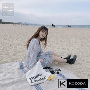 Váy Hoa Nhí Đầm Voan Dáng Dài đẹp dễ thương dáng xòe có lớp lót Quảng Châu kozoda d14-5