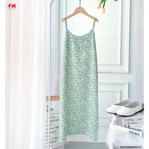 Váy hoa lụa 2 dây hoa nhí siêu xinh | Váy lụa mềm du lịch biển sống ảo siêu xinh | Fm Store 220321026-5