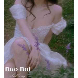 [ẢNH THẬT] VÁY HOA CÚP NGỰC TAY BỒNG DÁNG XOÈ HAI LỚP-3