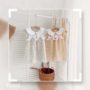 Váy hoa nơ ngực cho bé gái BG04-2