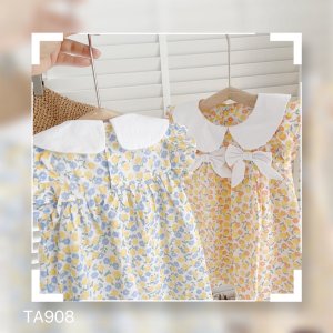 Váy hoa nơ ngực cho bé gái BG04-3