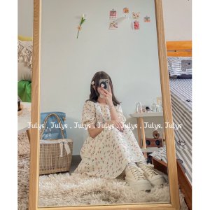 Váy babydoll nàng thơ hoa nhí (ảnh thật shop chụp kèm video)-7