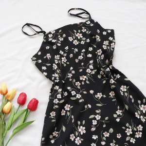 [Mã 55FASHIONSALE giảm 12% đơn 99K] Đầm váy hai dây hoa nhí dễ thương xinh xắn Rolisa RD003-6