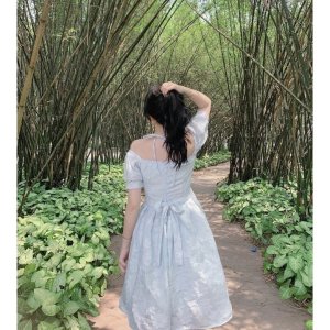 [Mã 55FASHIONSALE giảm 12% đơn 99K] ❌ ĐẦM - VÁY CỔ YẾM IN HOA OVANGA 🌷-6