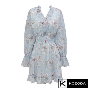 Váy Hoa Nhí Đầm Voan Dáng Dài đẹp dễ thương dáng xòe có lớp lót Quảng Châu kozoda d14-6