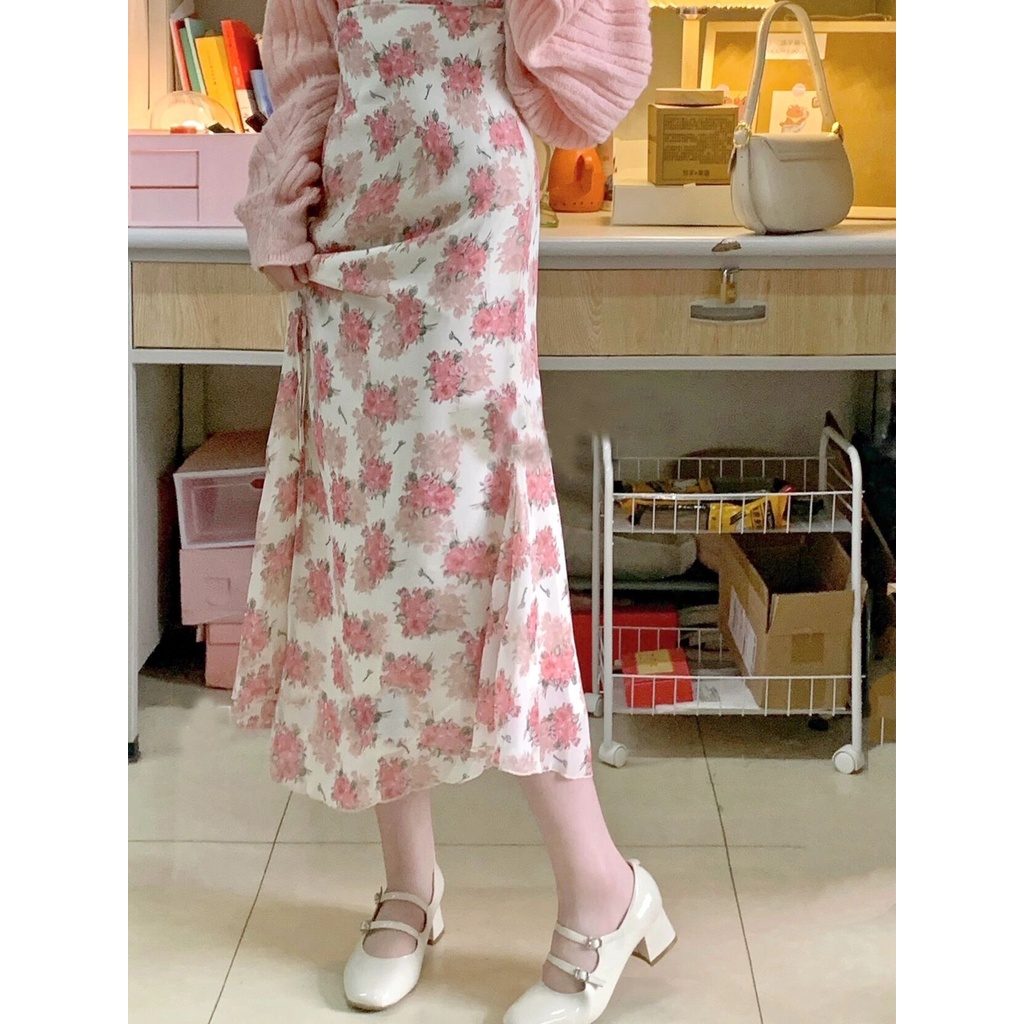 Đầm Hai Dây Dáng Dài In Hoa Thời Trang Quyến Rũ Cho Nữ-2