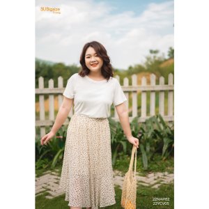 Chân váy voan hoa 2 tầng BIGSIZE (55kg đến 95kg) - 22YCV05 - [BU Bigsize Young]-6