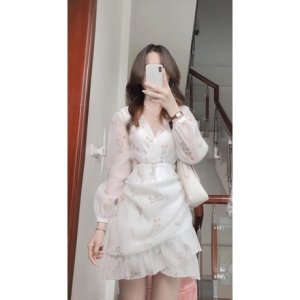 váy hoa đuôi cá-8