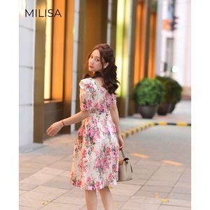 Váy Đầm Hoa Tafta MILISA DHM1001-5