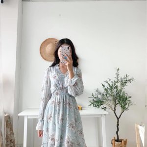 [ SẴN/ CÓ VIDEO] Váy hoa nhí vintage QC tiểu thư-3