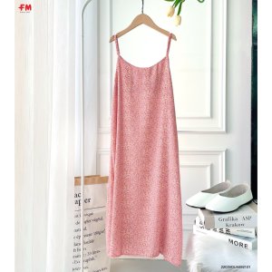 Váy hoa lụa 2 dây hoa nhí siêu xinh | Váy lụa mềm du lịch biển sống ảo siêu xinh | Fm Store 220321026-4