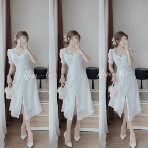 Đầm Xòe Tiểu Thư Chất Voan Hoa Mát Mịn Có Mút Ngực-4