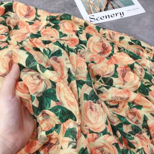 Váy voan HOA HỒNG TO xinh xinh(kèm ảnh thật,video)-6