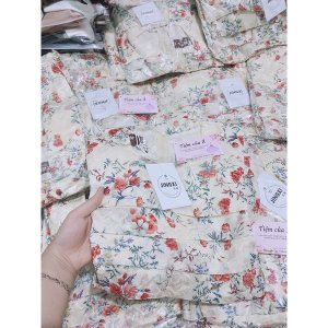 Váy thiết kế hoa nhí đỏ vintage tiểu thư kèm ẢNH THẬT_Tiệm của Ả-7