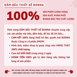 Váy bầu mùa hè BONNA dáng xòe bồng bềnh, chất liệu voan lót lụa cao cấp thoáng mát, nhẹ tênh VS028-9