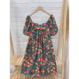 [Siêu Hot] Váy Hoa Babydoll Siêu Xinh, Đầm Hoa Dáng Xoè Có Ảnh Thật Kèm Video-8