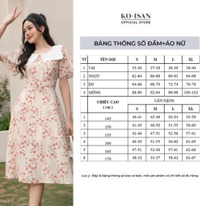 [Mã BMLTA50 giảm 50K đơn 99K] Váy hoa nhí tiểu thư vintage thiết kế tay nhún công chúa KOISAN 22056687-2