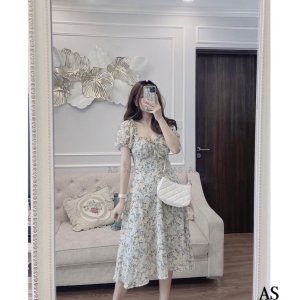 BÁN SỈ VÁY HOA CÚP NGỰC XOÈ-4