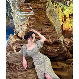 ĐẦM HOA NHÚM NGỰC DÁNG DÀI NAHOUSE VÁY MAXI HOA XẺ TÀ THIẾT KẾ ĐẸP VÀ XINH XẮN-8