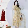 Váy hoa dáng dài Antumn, đầm hoa vintage thiết kế Giian chính hãng G-V2433-1