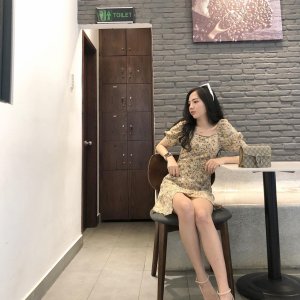 Váy hoa đắp tà CD020 ( Có ảnh thật)-4