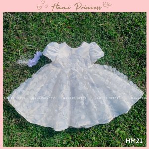 Váy Công Chúa Hoa 3D Cho Bé Gái HM21 HAMI PRINCESS ❤️ Tặng Kèm Phụ Kiện-1