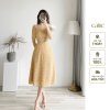 Váy đầm nữ midi cổ vuông trẻ trung họa tiết hoa nhí Calie VM036-1
