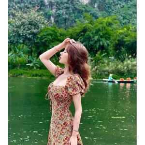 [Siêu Hot] Váy Hoa Xẻ Đùi 2 Màu Siêu Xinh Có Ảnh Thật Kèm Video-4