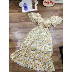 🌈 VÁY TƠ HOA MAXI DÀI NHÚN THÂN CÁNH TIÊN🍁-4