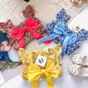 [Mã: I010820K giảm 50%] (7-20kg_mới nhất 2022) Váy hoa nơ kèm mũ cho bén gái-5