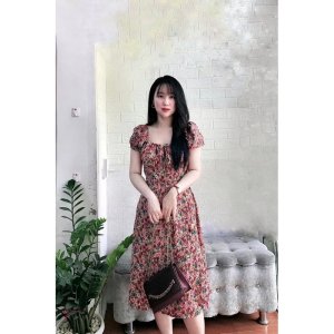 [Siêu Hot] Váy Hoa Xẻ Đùi 2 Màu Siêu Xinh Có Ảnh Thật Kèm Video-2