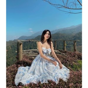 Váy nữ ❤️FREESHIP❤️ Đầm hoa cao cấp giá sỉ-2