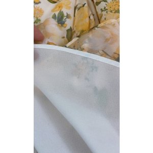 V113 - Váy hoa vàng cổ vuông dáng dài vintage - (MC) Modish and Chic-9