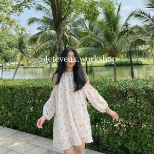 Váy hoa nhí khoét vai siêu xinh Thiết kế By Jeteveux-5