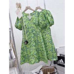 [ 𝐅𝐑𝐄𝐄 𝐒𝐇𝐈𝐏 ] VÁY HOA XANH HOT TREND THIẾT KẾ-4