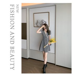 Váy liền họa tiết hoa nhỏ 🔸 CỰC XINH 🔸 đầm nữ kiểu Pháp, cổ chữ V phong cách thanh lịch, dịu dàng-9