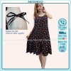 Váy 2 Dây Hoa Nhí Vải Lanh Quai Buộc – Váy Lanh 2 Dây Dáng Xòe Nikendo VL1-1