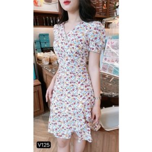 V125 Váy hoa nhí đuôi cá dáng ôm ngắn công sở - (MC) Modish and Chic-3