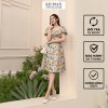 Đầm nữ hoa xòe dáng ngắn tay phồng nữ tính KOISAN 21096667-1