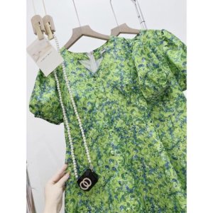 [ 𝐅𝐑𝐄𝐄 𝐒𝐇𝐈𝐏 ] VÁY HOA XANH HOT TREND THIẾT KẾ-6