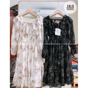 [Ảnh thật/Video] Váy hoa vintage Quảng Châu hàng chất lượng cao mặc được hai kiểu-7