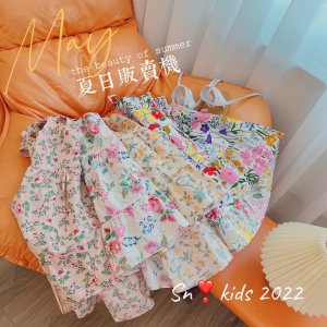 Váy đầm maxi thô hoa nơ lưng cho bé gái-8