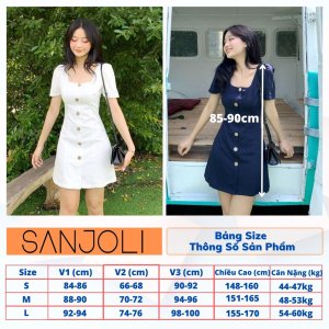 Váy Cổ Vuông Body, Đầm Công Sở Ôm Dáng Hàn Quốc Sang Trọng SANJOLI Thiết Kế Phù Hợp Dự Tiệc Cưới VD009-2