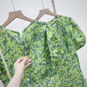 [ 𝐅𝐑𝐄𝐄 𝐒𝐇𝐈𝐏 ] VÁY HOA XANH HOT TREND THIẾT KẾ-7