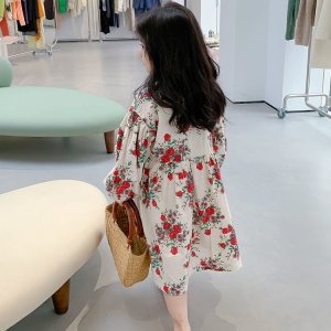 Đầm Hoa Dài Phong Cách Mori Thời Trang Mùa Xuân 2022 Cho Nữ-6