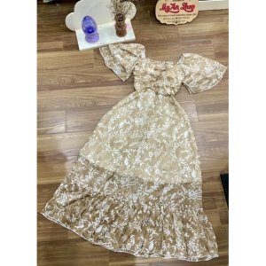 🌈 VÁY TƠ HOA MAXI DÀI NHÚN THÂN CÁNH TIÊN🍁-5